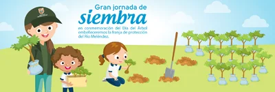 Niños de La Buitrera recibirán apoyo del Dagma en siembra para conmemorar el Día Nacional del Árbol.