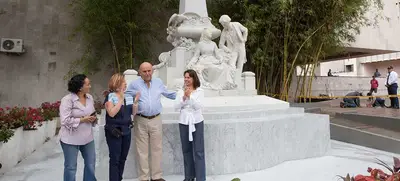 Alcalde Armitage entrega remodelación del icónico monumento a Jorge Isaacs y ‘María’