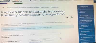 Facturas del predial ya están disponibles en portal web de la Alcaldía
