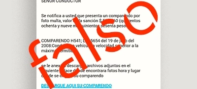 Secretaría de Movilidad de Cali advierte sobre falsas notificaciones de multas de tránsito enviadas a través de correos electrónicos