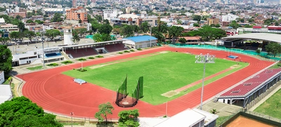 Cierre temporal de la pista alterna del estadio de atletismo Pedro Grajales