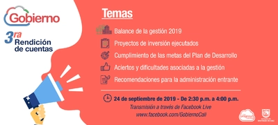 Secretaría de Gobierno realizará su tercera rendición de cuentas