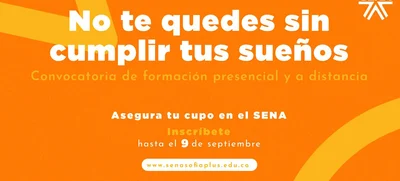 Está abierta la convocatoria de formación presencial y a distancia en el SENA