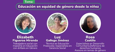 “Educación en equidad de género desde la niñez”