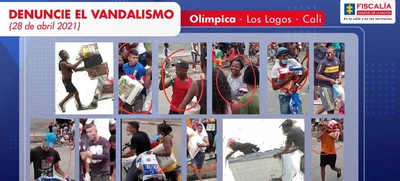 ¡Ayúdenos a identificarlos! Colabore con Cali y denuncie si reconoce a estas personas: Fiscalía