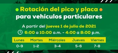 A partir del 1 de julio cambia el pico y placa en Cali