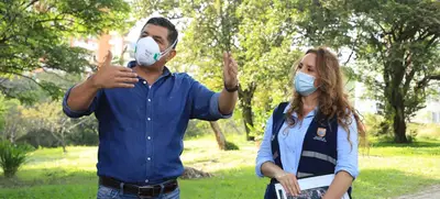 Alcalde hace reconocimiento del proyecto Corredor ambiental Cristo Rey