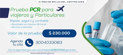 ESE Centro realiza pruebas covid-19 PCR para particulares