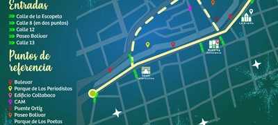 Conozca cuáles son los puntos de acceso para ingresar al Alumbrado Navideño