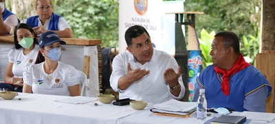 En diálogo con el alcalde Ospina el Cabildo Kofán presentó su Proyecto de Vida