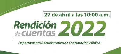 Contratación Pública rendirá cuentas a la ciudadanía