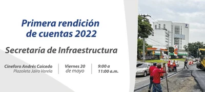 Infraestructura realizará su primera rendición de cuentas el próximo 20 de mayo