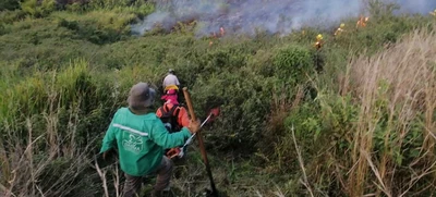 Atendieron emergencia por incendio en Cristo Rey