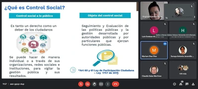 Más de 500 servidores públicos y contratistas se capacitaron sobre control social