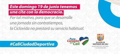 Este fin de semana no habrá actividad en la Ciclovida