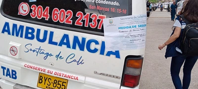 Dos empresas suspendidas durante operativos de control de ambulancias en Cali