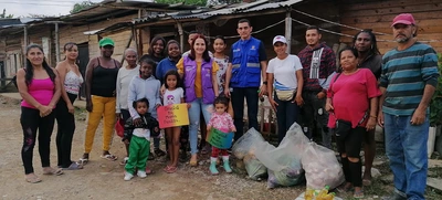 Con el Corazón Contento, Bienestar Social visitó asentamientos