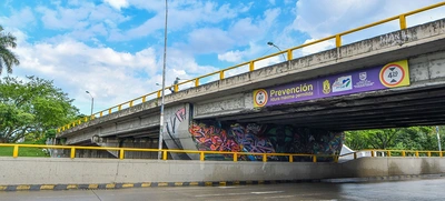 Por reparación del puente del Club Colombia habrá cierre de un carril y medio