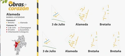 ‘Obras de Corazón Alameda’, próxima licitación de la malla vial con recursos del empréstito