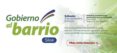 ‘Gobierno al barrio’ llega a Siloé este sábado 3 de septiembre
