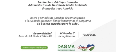 Rueda de prensa: En búsqueda de espacios para sembrar el futuro ambiental de Cali