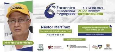 Infraestructura participa del 6to Encuentro de la Industria de Agregados en Cali