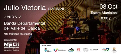 Julio Victoria junto a la Banda Departamental del Valle, un show imperdible que llega a Cali