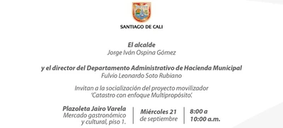 Todos los detalles del proyecto movilizador Catastro con enfoque Multipropósito, este miércoles en rueda de prensa