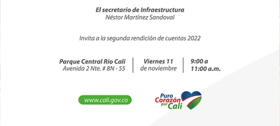 Infraestructura realizará su 2da rendición de cuentas el próximo 11 de noviembre