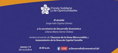 Fondo Solidario y de Oportunidades lanzará línea de ‘Capital Semilla’