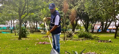 Funcionarios de la Uaesp se pusieron ‘la 10’ para embellecer el Parque de la Música
