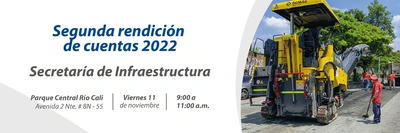 Infraestructura Distrital rendirá cuentas a los caleños el próximo 11 de noviembre