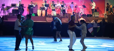 Orquesta de invidentes encendió al público en el Festival Mundial de Salsa