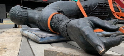 Comienza la instalación de la estatua de Sebastián de Belalcázar