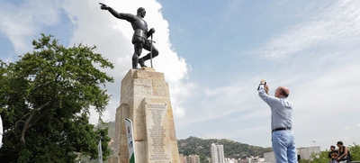Sebastián de Belalcázar fue puesto en pie con placa de reconocimiento a los pueblos indígenas