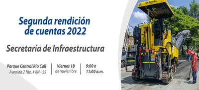 Infraestructura rendirá cuentas a la ciudadanía el próximo viernes 18 de noviembre