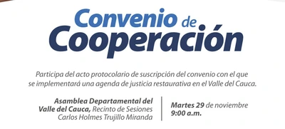 ¡Se firmará convenio para impulsar la paz!