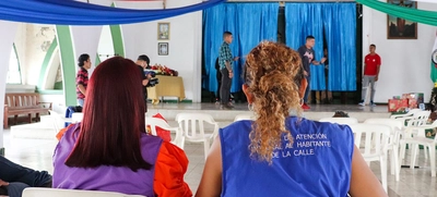 Personas en situación de calle protagonizan obra teatral