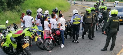 Inmovilizan más de 40 motocicletas en operativo interinstitucional