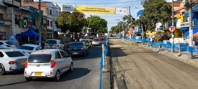 Calle 9 y carrera 1, corredores principales intervenidos con Obras de Corazón