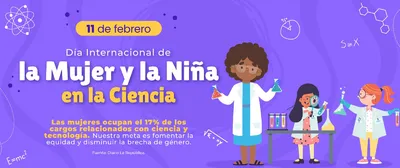 Más niñas y mujeres en la ciencia