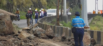 Invías habilita paso a un carril en el kilómetro 13 de la Vía al Mar