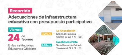 Comunidades educativas disfrutan de los mejoramientos en infraestructura