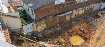 Suspenden obra tras colapso de estructura en el barrio Juanambú