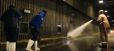 Una tonelada de residuos sólidos se recogió en el túnel mundialista