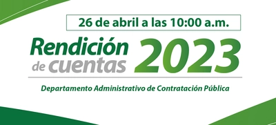 El 26 de abril, Contratación Pública rendirá cuentas a la ciudadanía