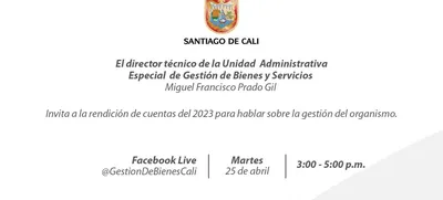 La Unidad Administrativa Especial de Gestión de Bienes y Servicios se alista para su primera jornada de Rendición de Cuentas
