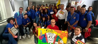 A ritmo de salsa, delegaciones nacionales fueron recibidas en la ‘Sucursal del Cielo’