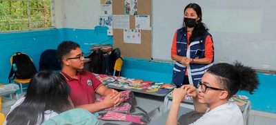 Talleres de sensibilización y motivación para los estudiantes de las IEO sobre el PAE.