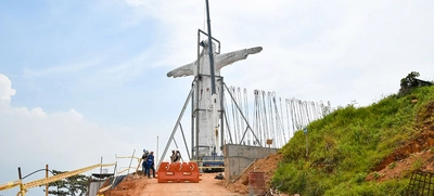 El Cristo de Cali se sostendrá solo: Secretaría de Vivienda retiró estructura metálica de apoyo